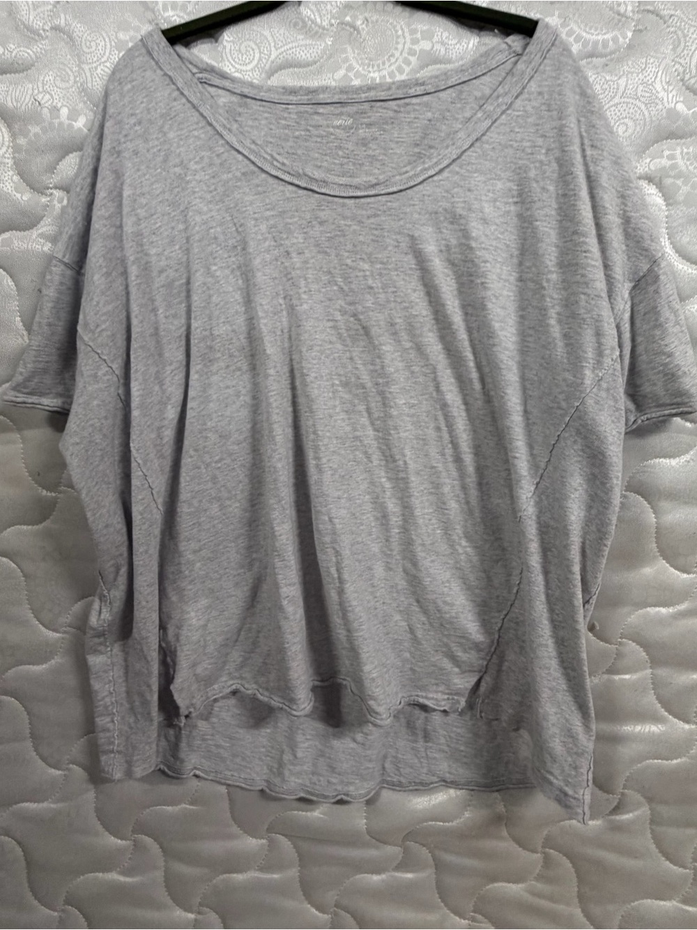 Aerie Large Grey Boxy Tee-Shirt